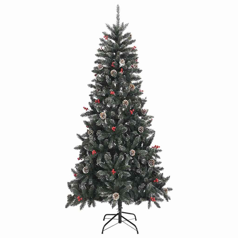 Brad de Crăciun artificial cu suport, verde, 240 cm, PVC