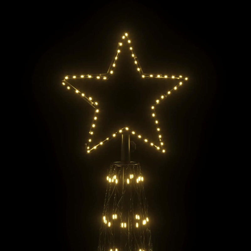 Brad de Crăciun în formă de con, alb cald, 3000 LED-uri, 230x800 cm