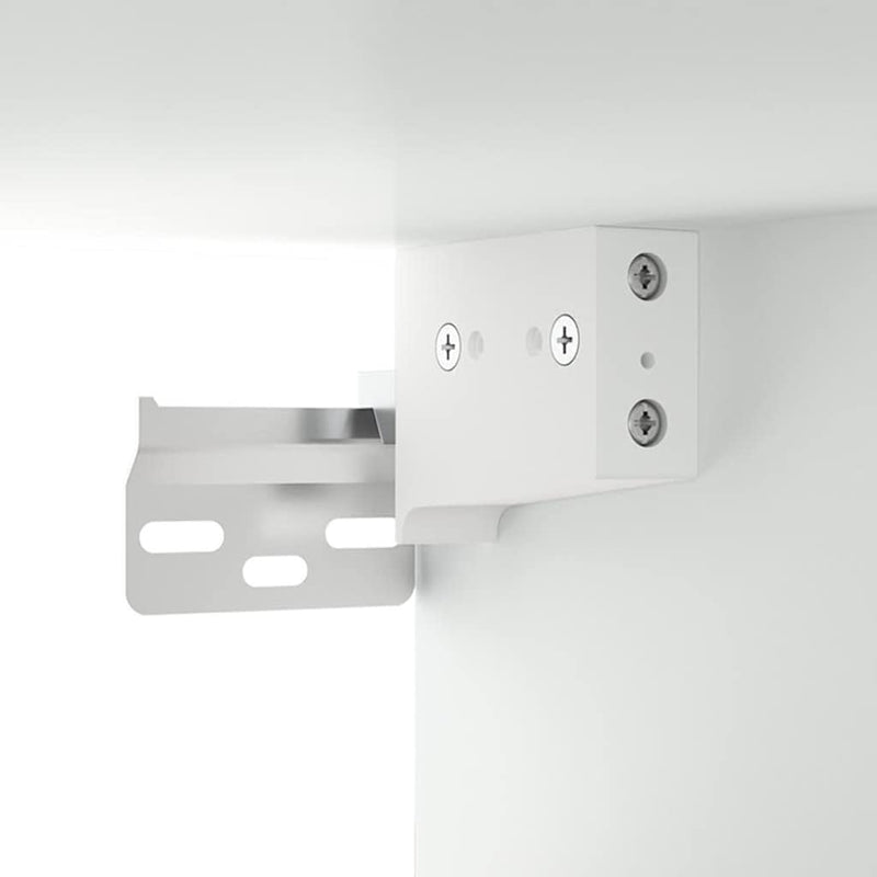 Dulapuri de perete, 2 buc., alb, 80x35x36,5 cm, lemn compozit