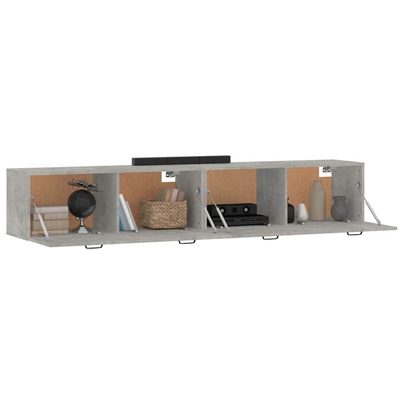 Dulapuri de perete, 2 buc., gri sonoma, 100x36,5x35 cm, lemn