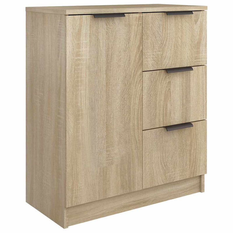 Servante, 2 buc., stejar sonoma, 60x30x70 cm, lemn prelucrat