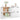 Servante, 2 piese, alb, 60x30x70 cm, lemn prelucrat