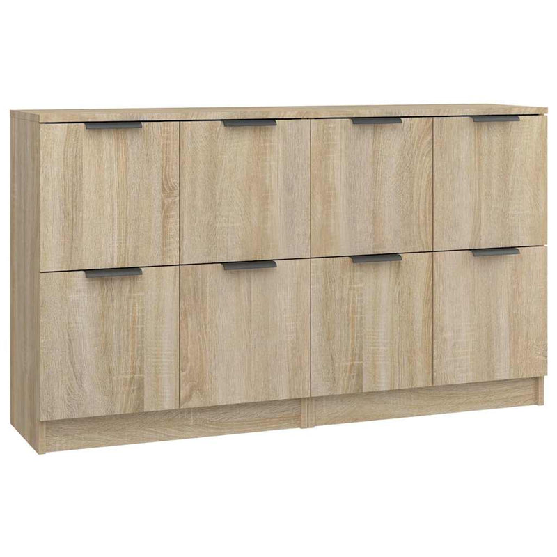 Servante, 2 piese, stejar sonoma, 60x30x70 cm, lemn prelucrat