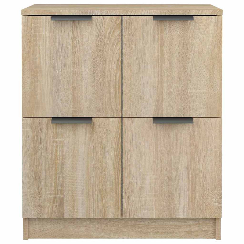 Servante, 2 piese, stejar sonoma, 60x30x70 cm, lemn prelucrat