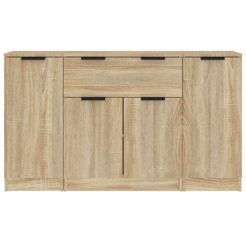 Servante, 3 piese, stejar sonoma, lemn prelucrat
