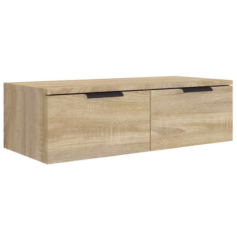 Dulapuri perete 2 buc, stejar sonoma 68x30x20 cm lemn prelucrat
