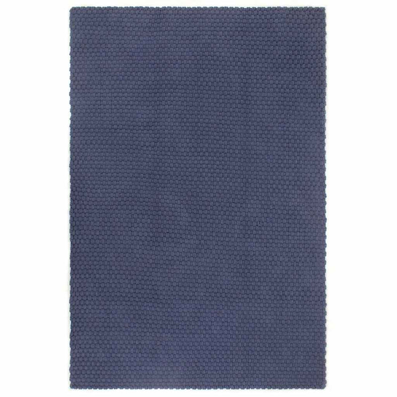 Covor dreptunghiular, bleumarin, 180x250 cm, bumbac