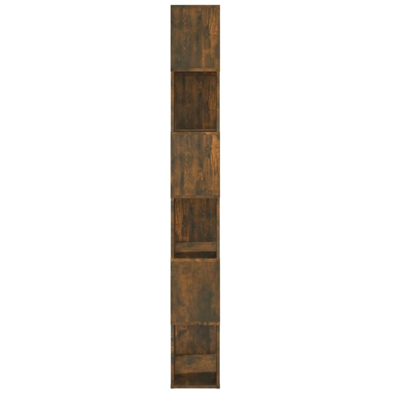 Bibliotecă/Separator de cameră, stejar fumuriu, 60x24x186 cm