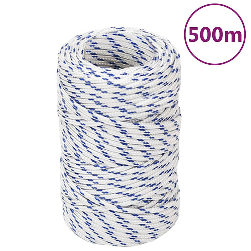 Frânghie de barcă, alb, 2 mm, 500 m, polipropilenă