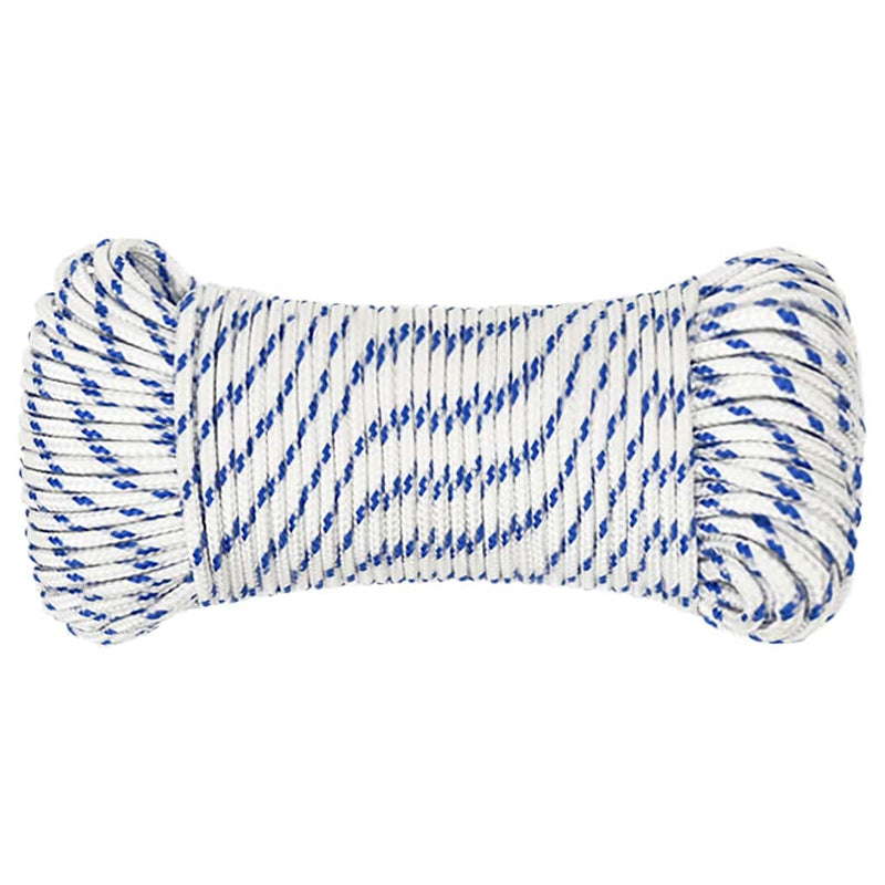 Frânghie de barcă, alb, 4 mm, 25 m, polipropilenă