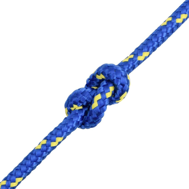 Frânghie de barcă, albastru, 6 mm, 25 m, polipropilenă
