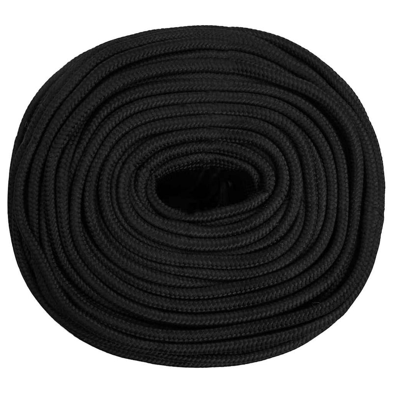 Frânghie de barcă, negru complet, 10 mm, 500 m, polipropilenă