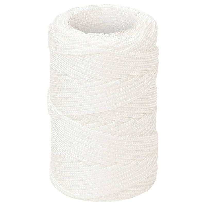 Frânghie de barcă, alb complet, 2 mm, 250 m, polipropilenă