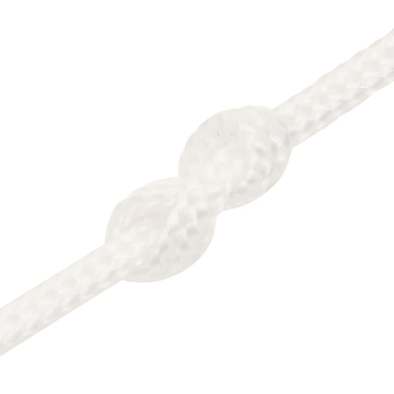 Frânghie de barcă, alb complet, 2 mm, 250 m, polipropilenă