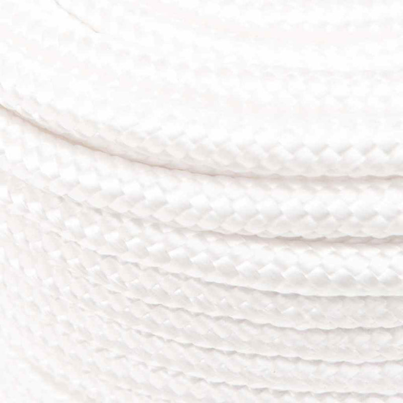 Frânghie de barcă, alb complet, 12 mm, 100 m, polipropilenă