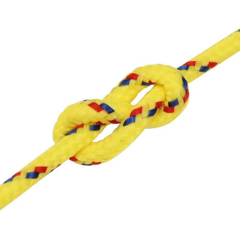 Frânghie de barcă, galben, 2 mm, 250 m, polipropilenă
