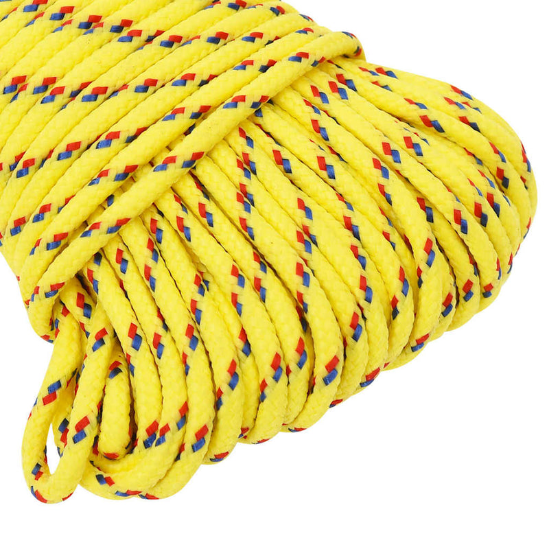 Frânghie de barcă, galben, 3 mm, 50 m, polipropilenă
