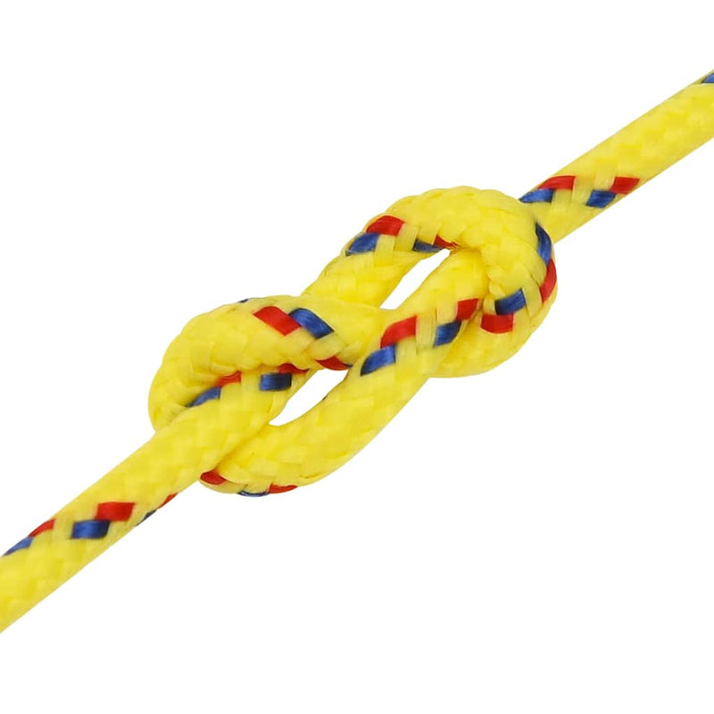 Frânghie de barcă, galben, 3 mm, 50 m, polipropilenă