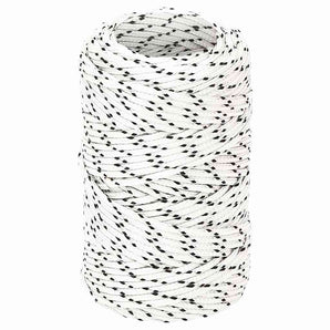 Frânghie împletită pentru barcă, alb, 2 mm x 50 m, poliester