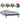 Cadru de pat cu LED, gri, 90x200 cm, lemn masiv