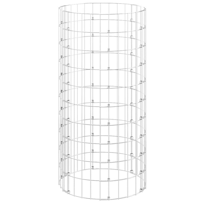 Compostor de grădină, Ø50x100 cm, oțel galvanizat
