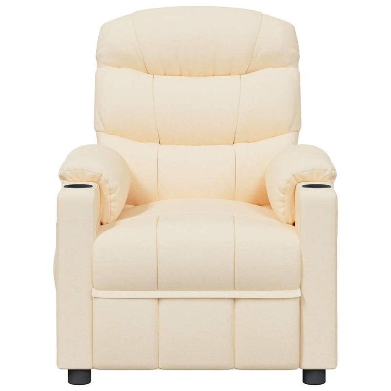 Fotoliu rabatabil, crem, material textil