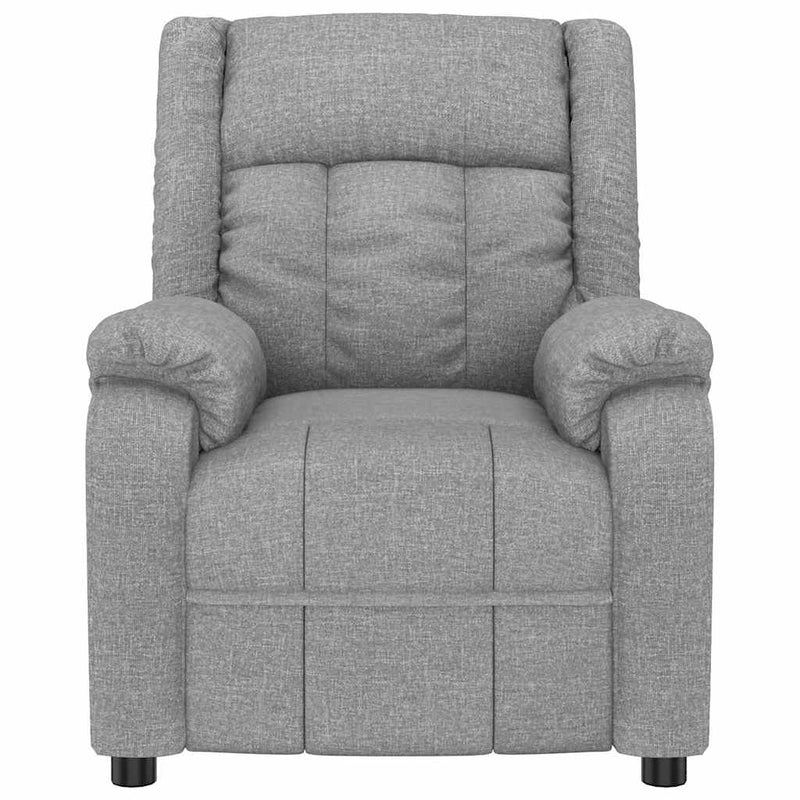 Fotoliu de masaj, gri deschis, material textil