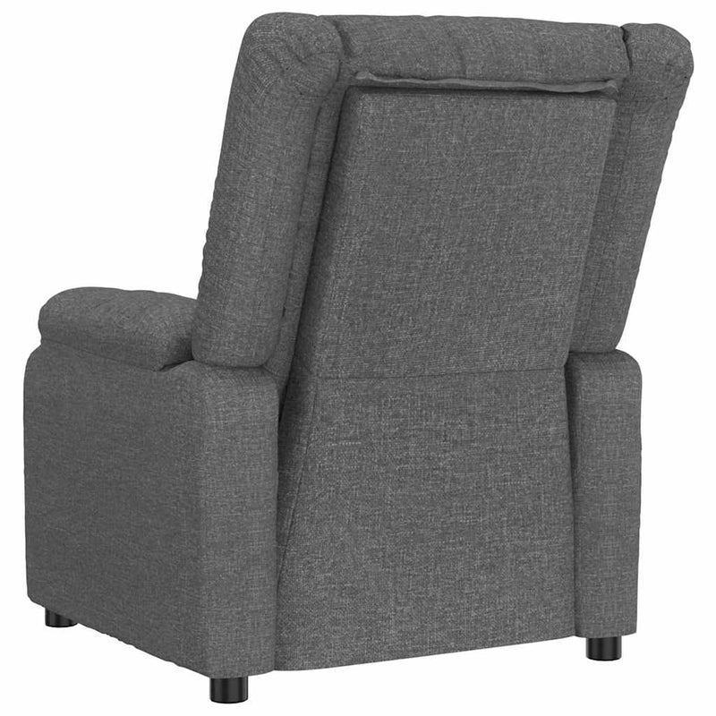Fotoliu de masaj, gri închis, material textil