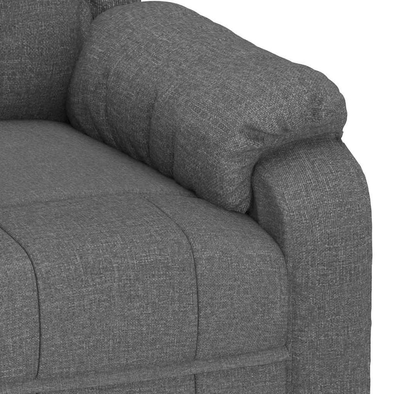 Fotoliu de masaj, gri închis, material textil