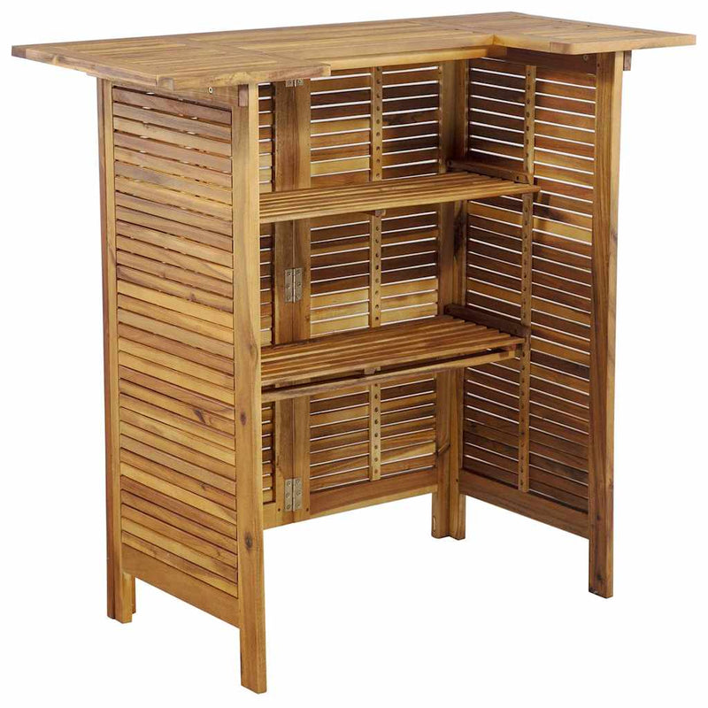 Set mobilier de bar de grădină, 3 piese, lemn masiv de acacia