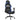 Scaun de gaming masaj/suport picioare negru&albastru piele eco