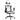 Scaun de gaming masaj/suport picioare alb/negru piele eco