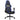 Scaun de gaming masaj/suport picioare negru/albastru piele eco