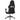 Scaun de gaming masaj/suport picioare alb/negru piele eco