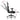 Scaun de gaming masaj/suport picioare alb/negru piele eco