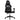 Scaun de gaming de masaj, negru, piele ecologică