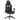 Scaun de gaming cu masaj/suport picioare, negru/gri, piele eco