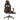 Scaun gaming masaj/suport picioare, negru/portocaliu, piele eco