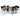 Set mobilier de exterior, 7 piese, negru, poliratan