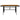 Set mobilier de exterior, 7 piese, negru, poliratan