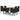 Set mobilier de exterior, 5 piese, negru, poliratan