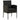 Set mobilier de exterior, 5 piese, negru, poliratan