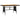 Set mobilier de exterior, 7 piese, negru, poliratan