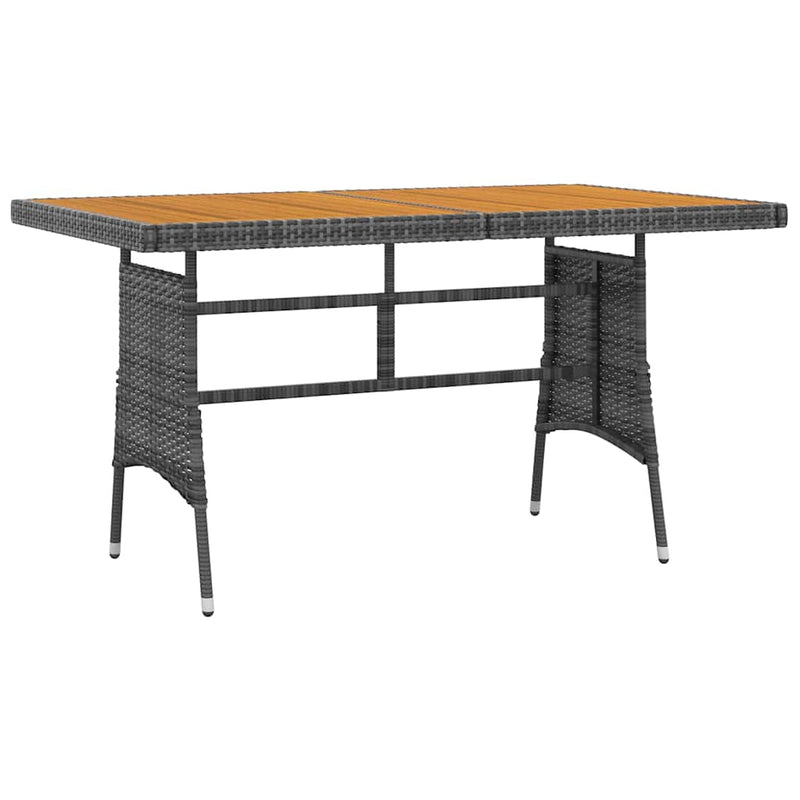 Set de mobilier de exterior, 5 piese, gri, poliratan