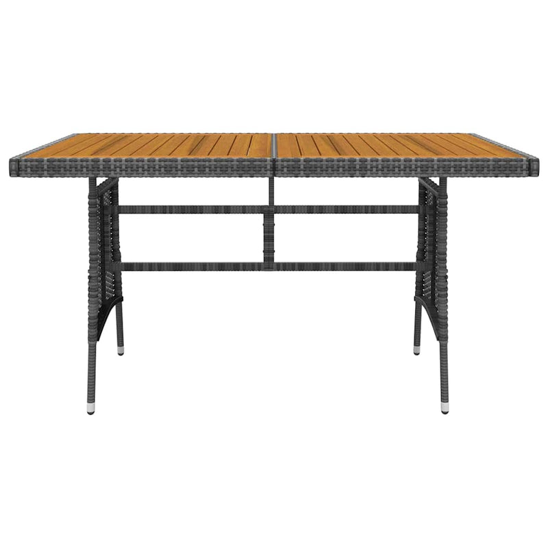 Set de mobilier de exterior, 5 piese, gri, poliratan