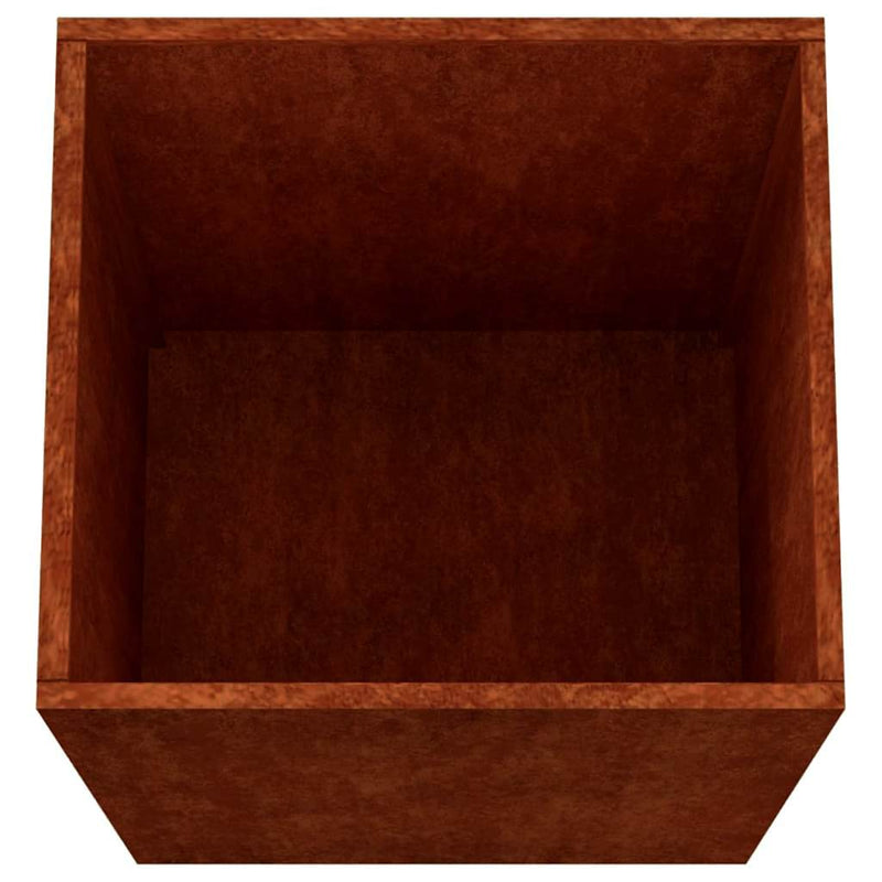Jardinieră, 52x48x75 cm, oțel corten