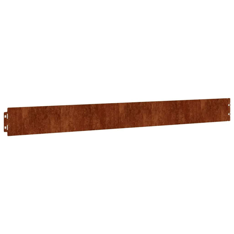 Margine pentru gazon 10 buc. 10 x 103 cm Ruginit