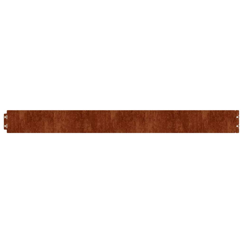 Margine pentru gazon 10 buc. 10 x 103 cm Ruginit
