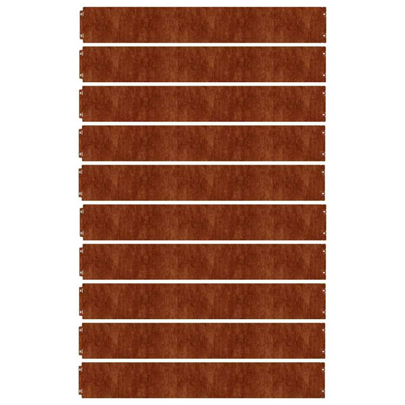 Margine pentru gazon 10 buc. 15 x 103 cm Ruginit