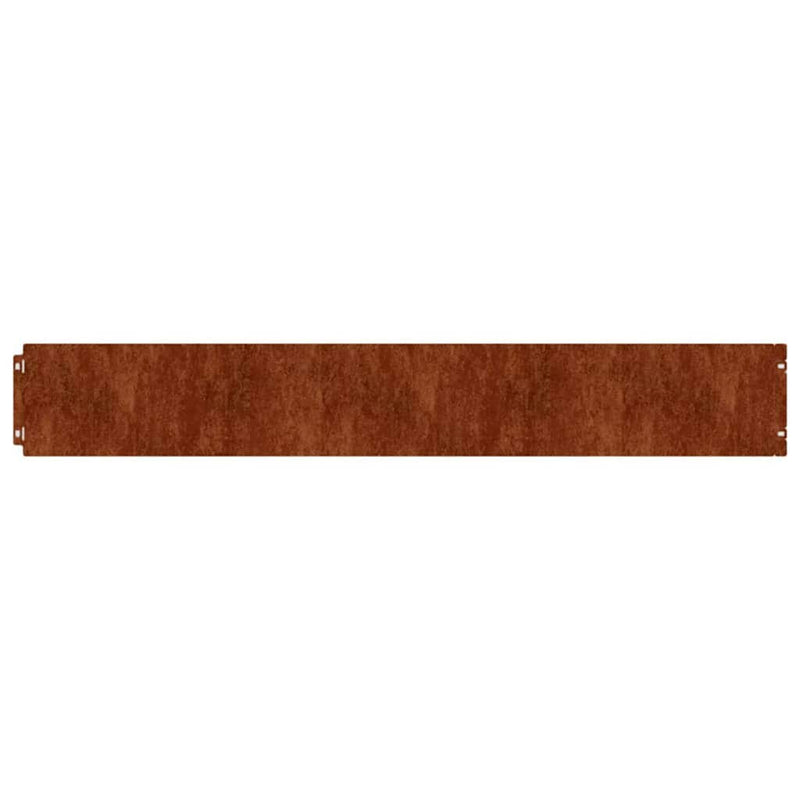 Margine pentru gazon 10 buc. 15 x 103 cm Ruginit